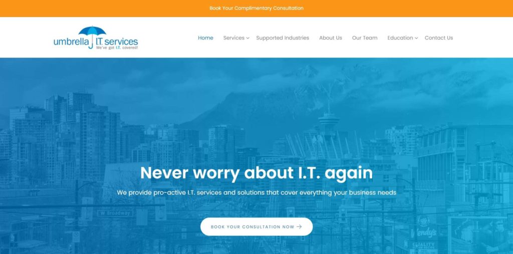 Umbrella I.T. Services Homepage