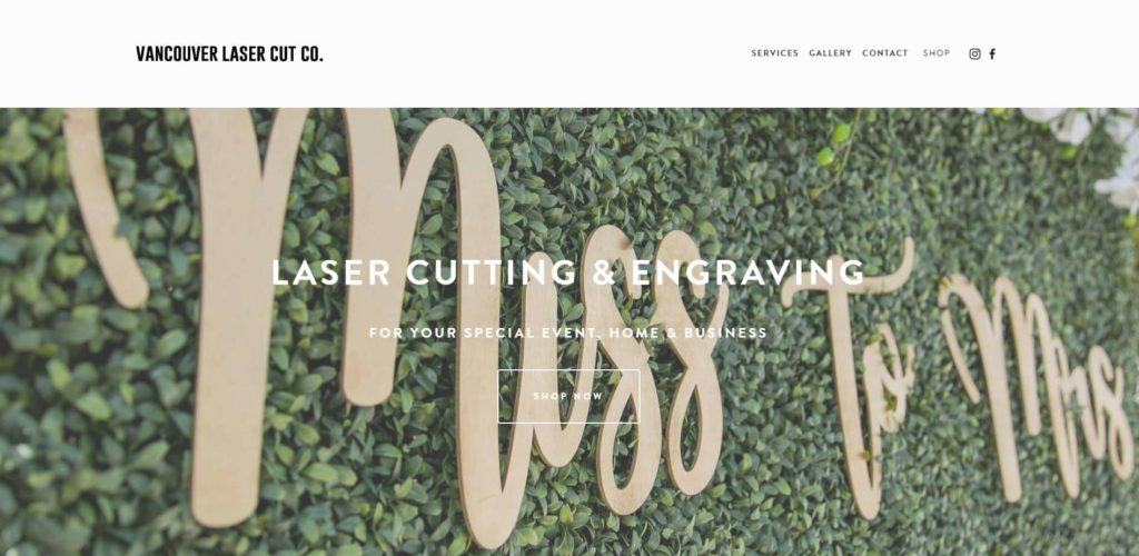 Vancouver Laser Cut Co. Homepage