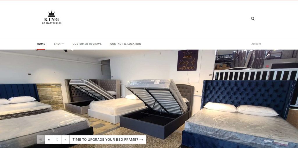 King of Mattresses Homepage