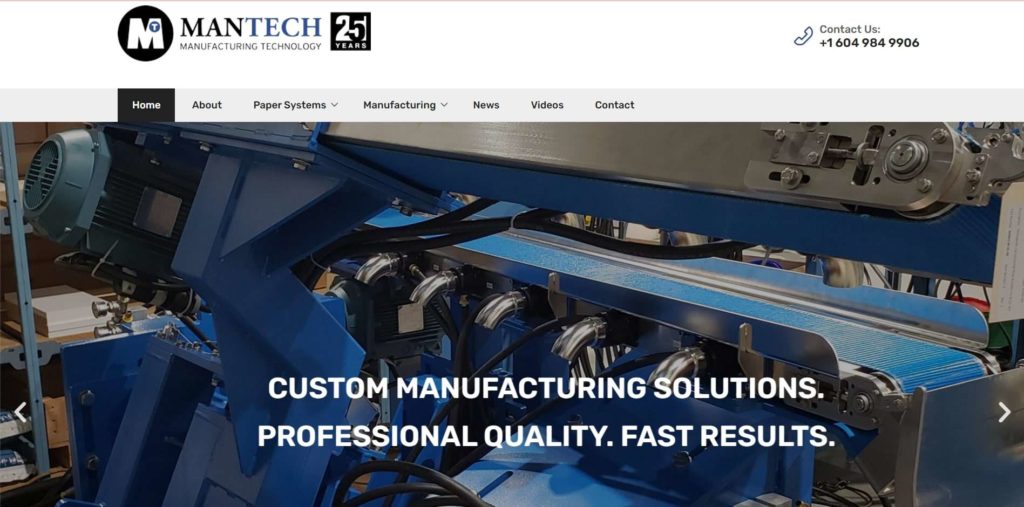 Mantech Enterprises Inc. Homepage