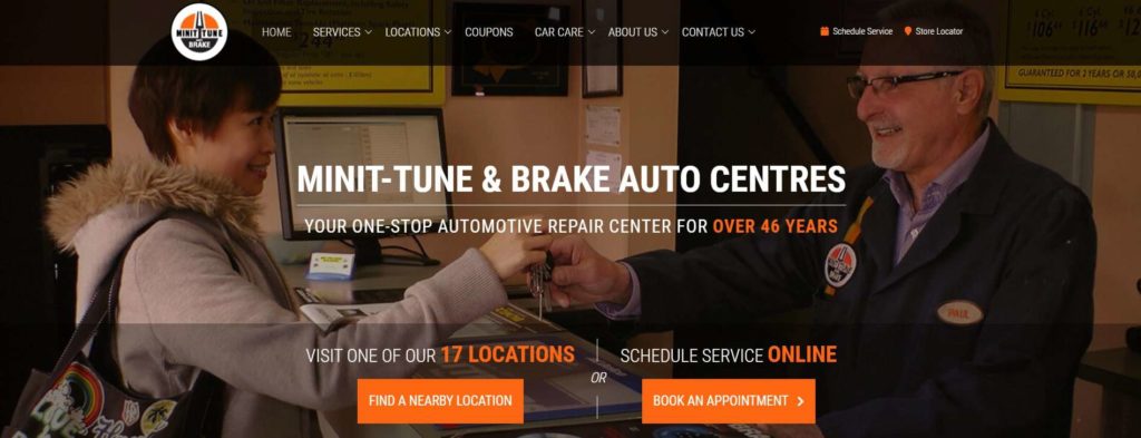 Minit-Tune & Brake Auto Centres Homepage