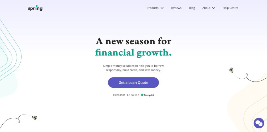 Spring Financial Homepage