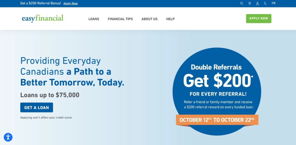 easyfinancial Services Homepage