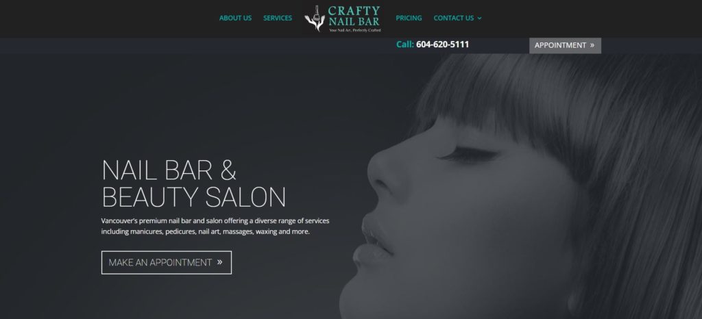 Crafty Nail Bar Homepage