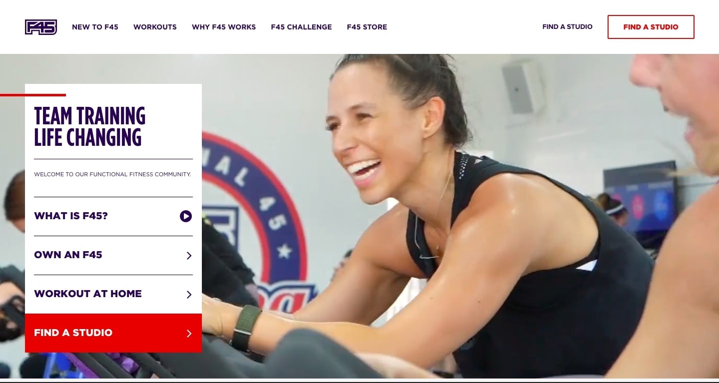 F45 Training's Homepage