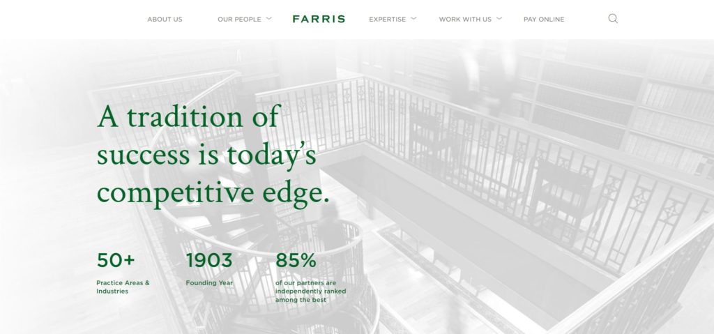 Faris LLP Homepage