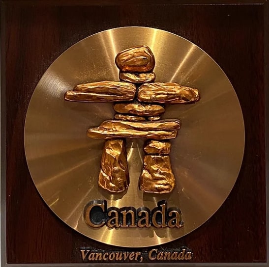 Inukshuk Wood Plaque