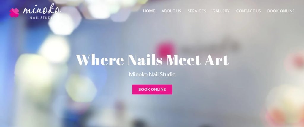 Minoko Nail Studio Homepage