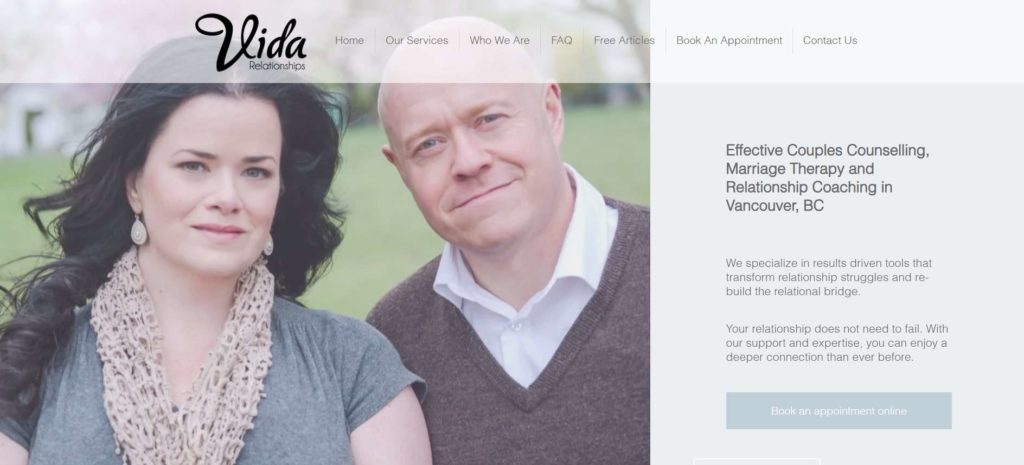 Vida Relationships Homepage