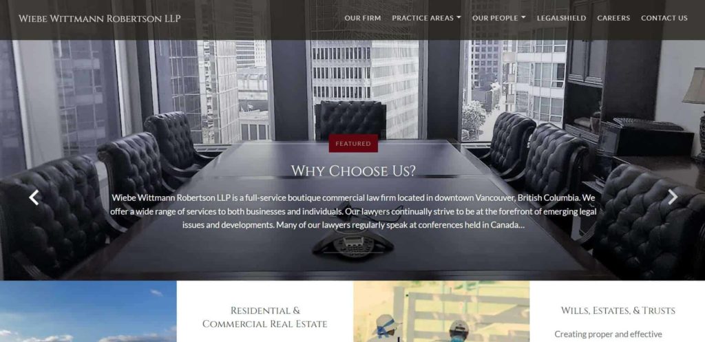 Wiebe Wittmann Robertson LLP Homepage
