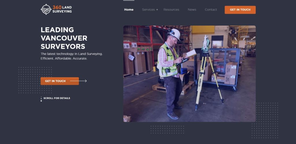 360 Land Surveying Ltd.'s Homepage