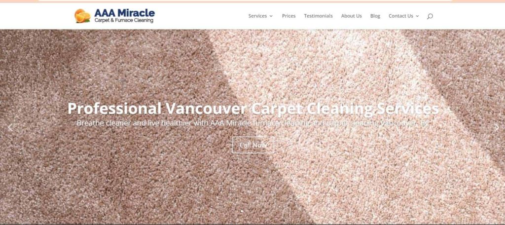 AAA Miracle Carpet & Furnace Cleaning Ltd.'s Homepage