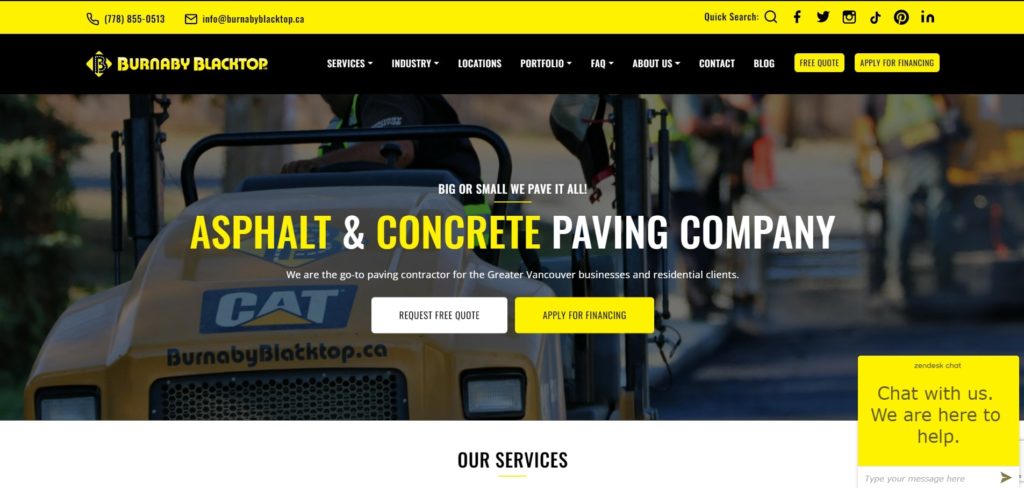 Burnaby Blacktop Ltd.'s Homepage
