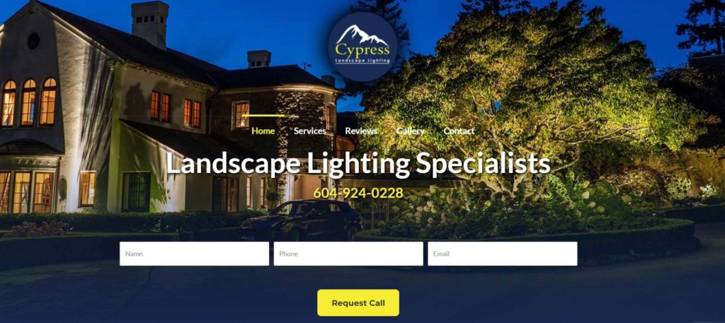 Cypress Landscape Lighting's Homepage