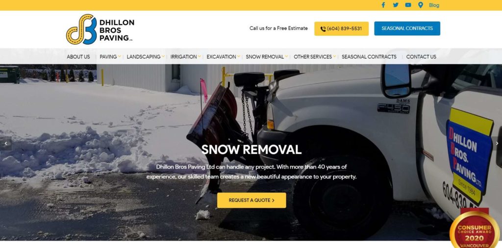 Dhillon Bros Paving Ltd.'s Homepage