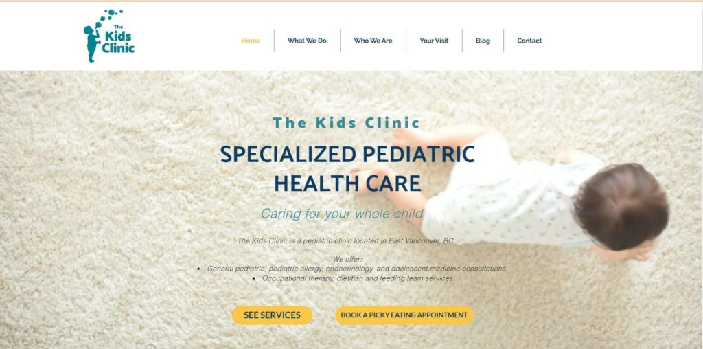 Dr. Kelly Luu of The Kids Clinic's Homepage