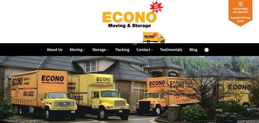 Econo Moving and Storage's Homepage