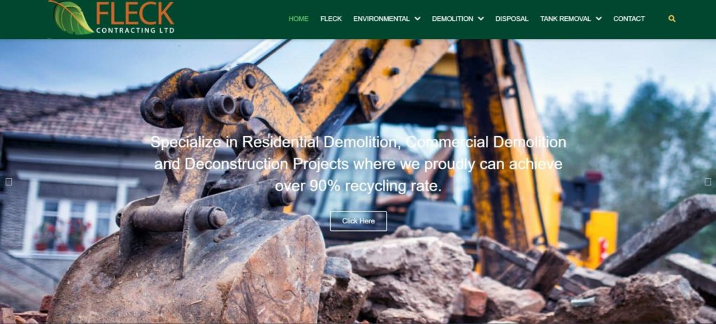 Fleck Contracting Ltd.'s Homepage