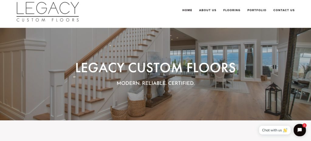 Legacy Custom Floors Homepage