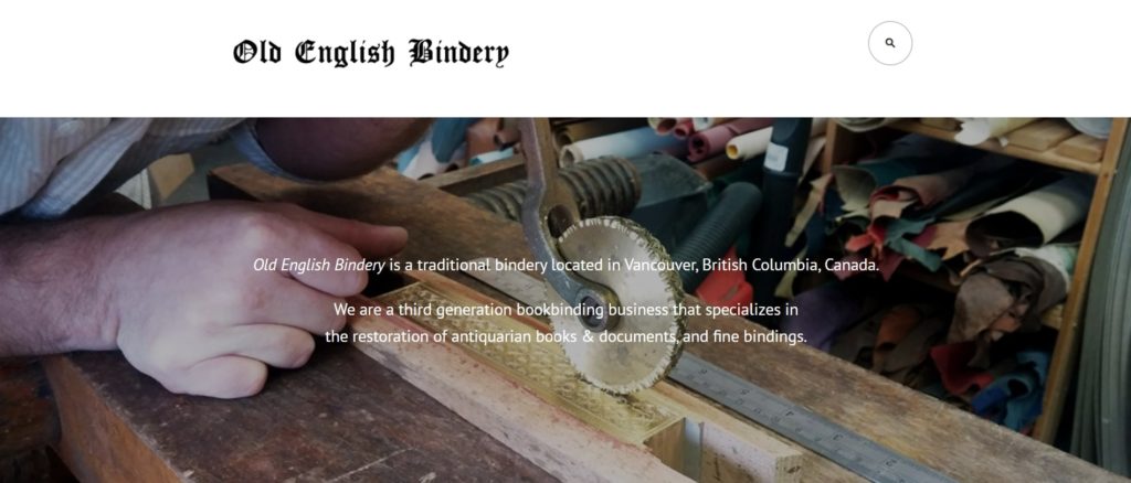 Old English Bindery Co.'s Homepage