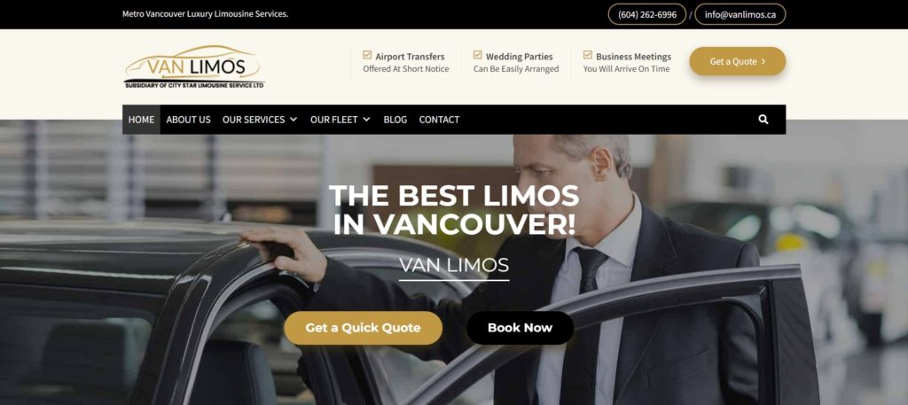Van Limos Homepage