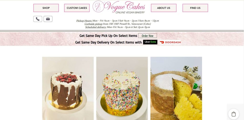 Vogue Cakes Homepage