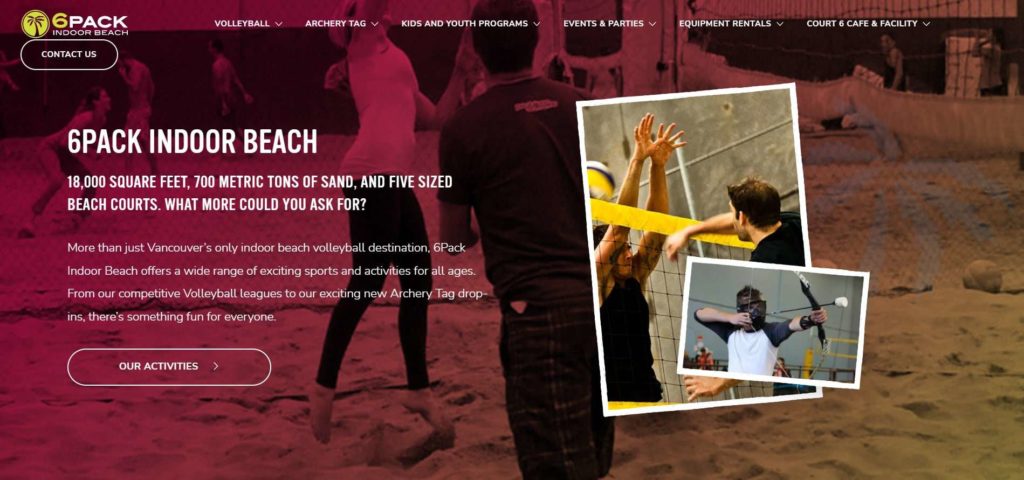 6Pack Indoor Beach's Homepage