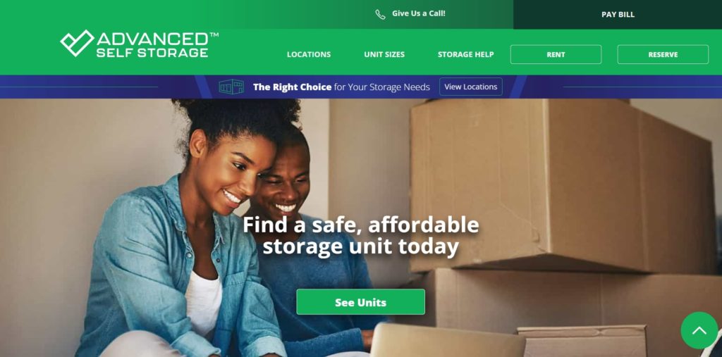 Advanced Self Storage's Homepage