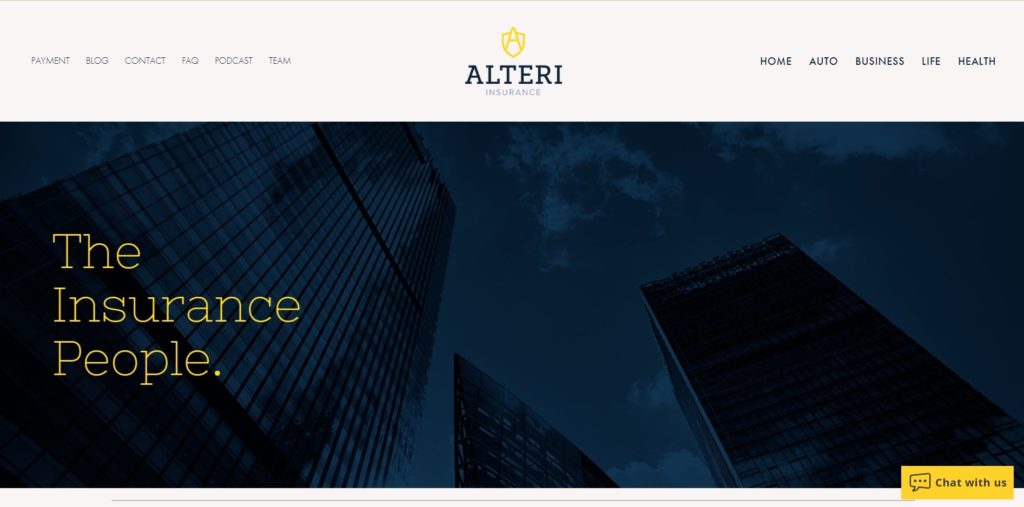 Alteri Insurance's Homepage