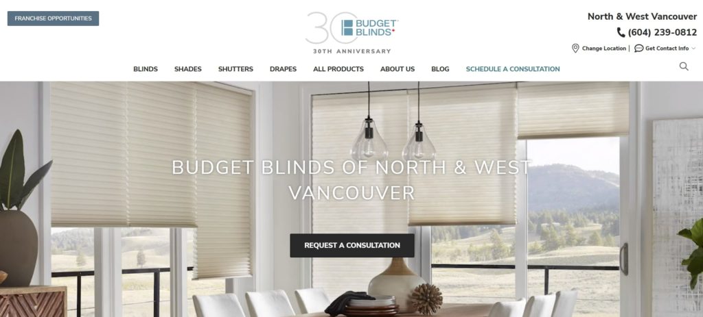Budget Blinds Homepage