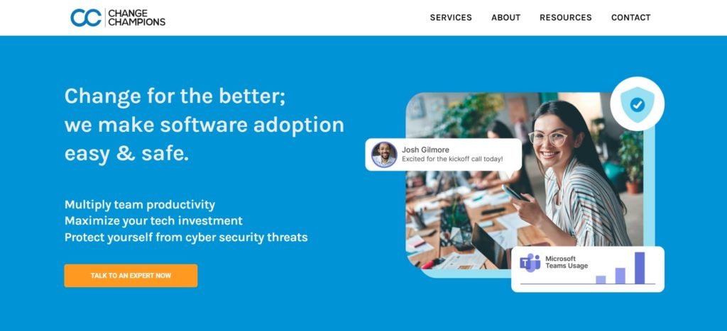 Change Champions Consulting's Homepage