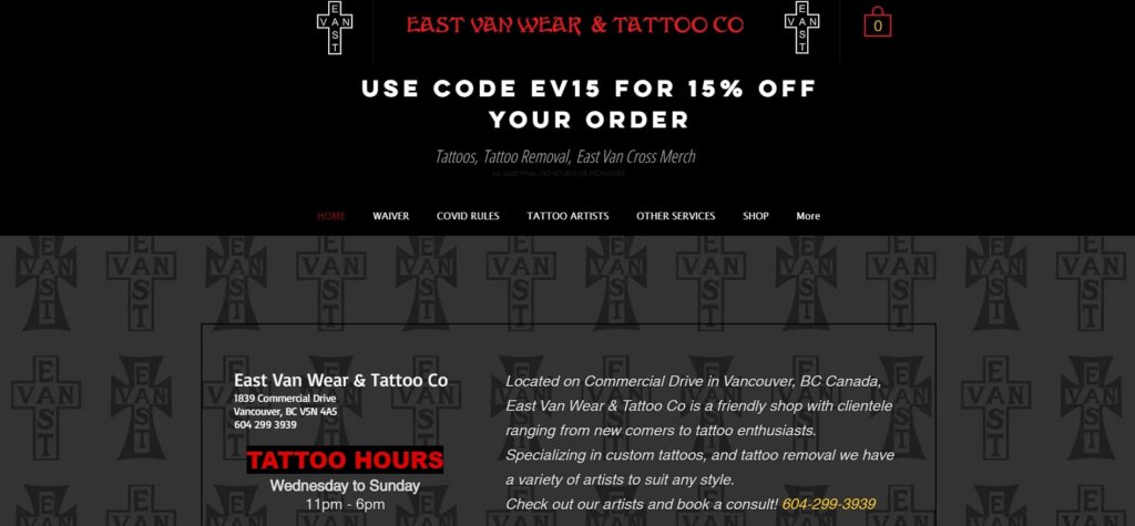 East Van Wear & Tattoo Co.'s Homepage