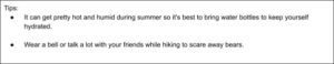 Explore the Hiking Trails Tips