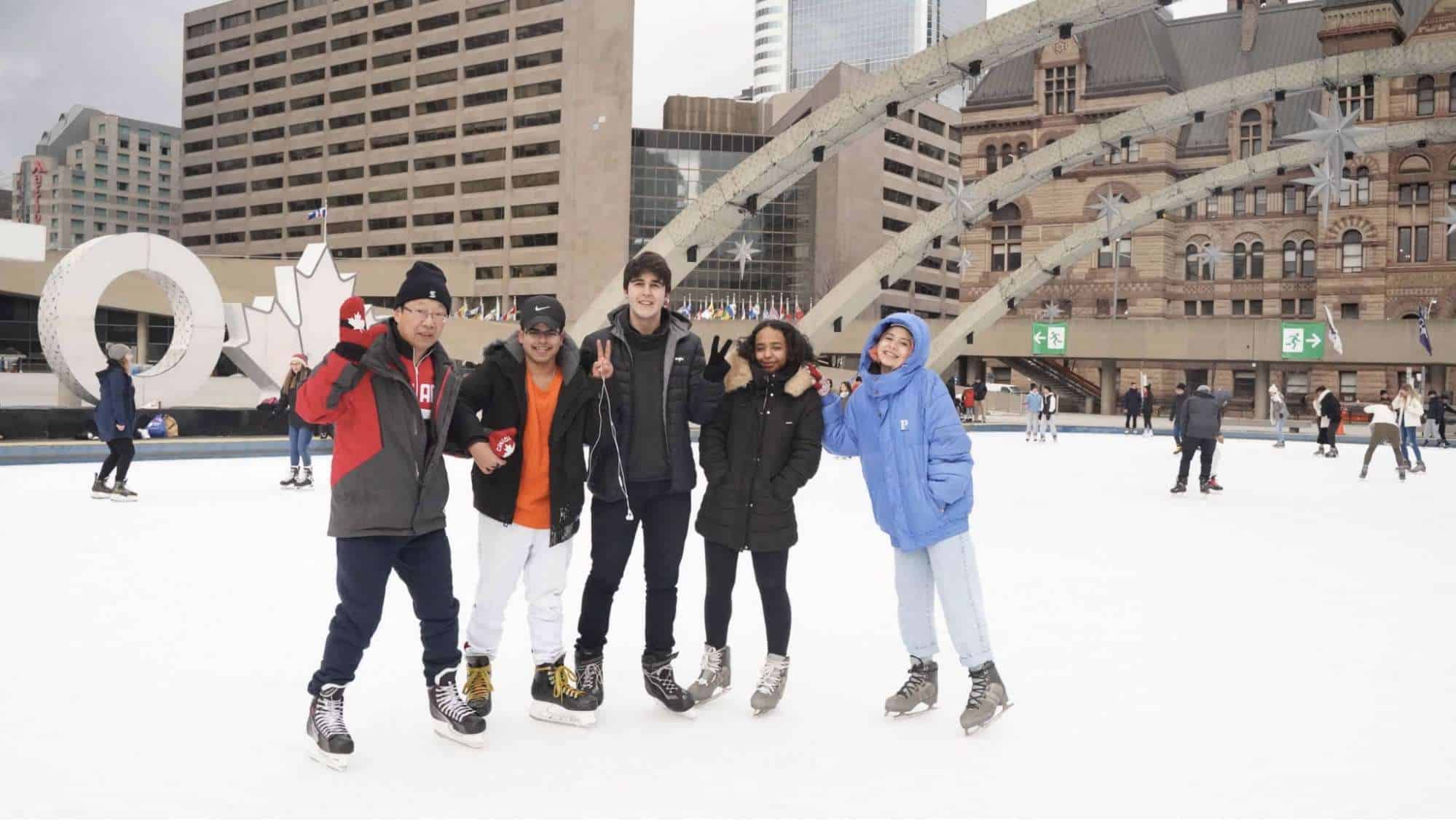 Go ice skating at Nathan Phillips Square.