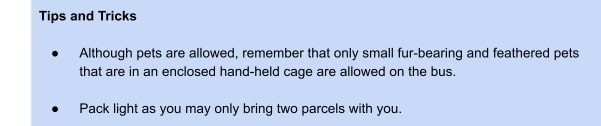 HandyDART Tips