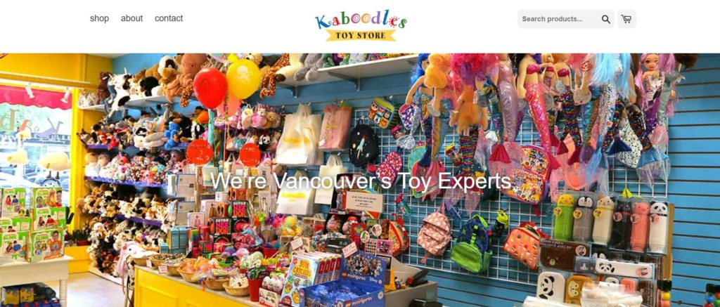 Kaboodles Toy Store's Homepage