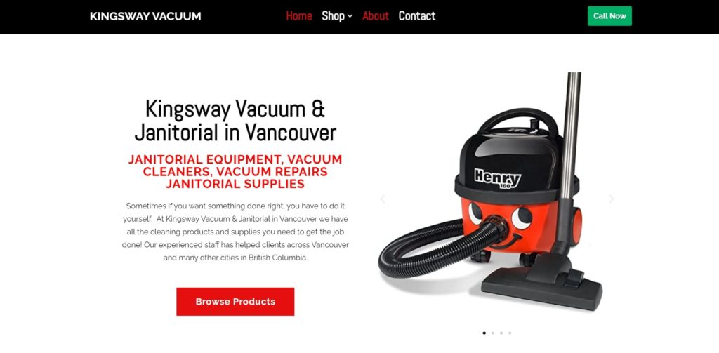 Kingsway Vacuum Sales & Service Ltd.'s Homepage