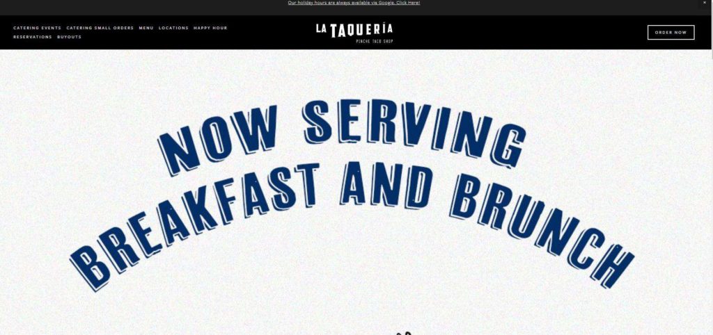 La Taqueria Pinche Taco Shop's Homepage