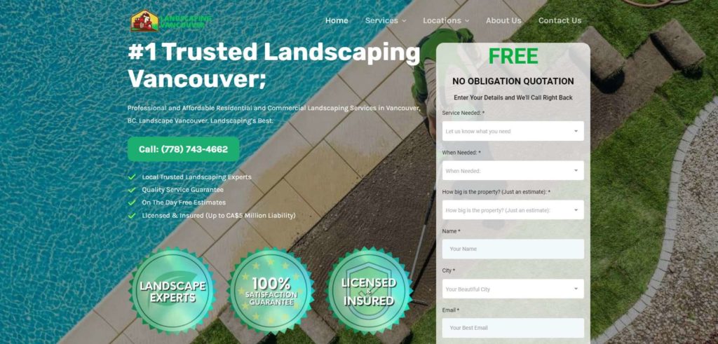 Landscaping Vancouver's Homepage