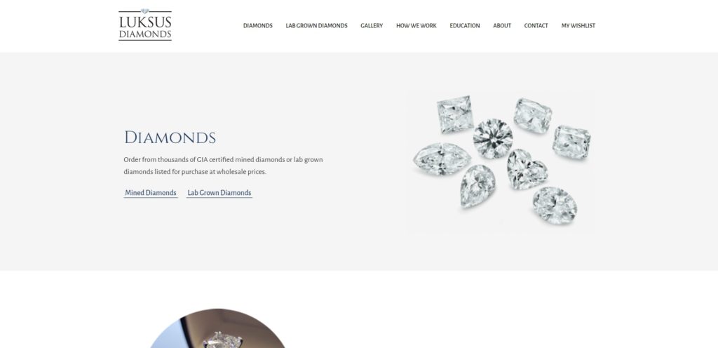 Luksus Diamonds Homepage
