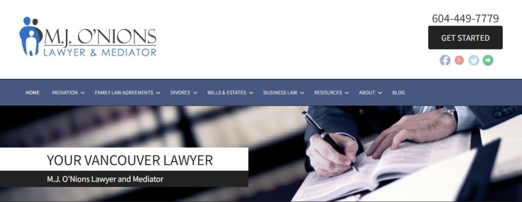 Mark-John O'Nions of M.J. O’Nions Lawyers & Mediators Homepage