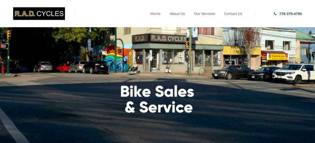 R.A.D. Cycles Homepage