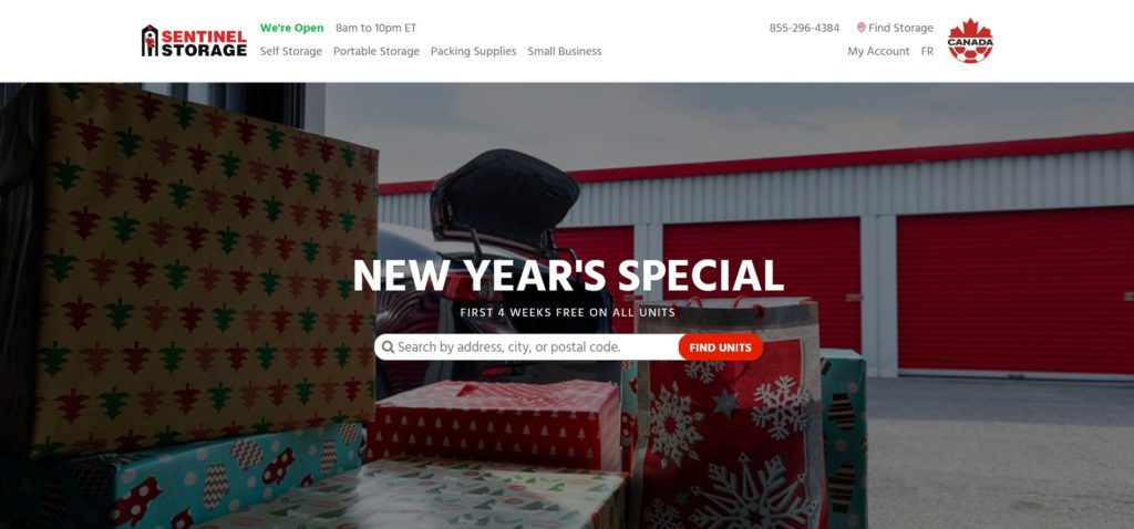 Sentinel Storage's Homepage