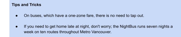 TransLink Buses Tips