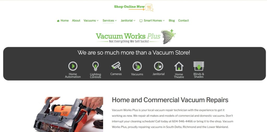 Vacuum Works Plus Homepage