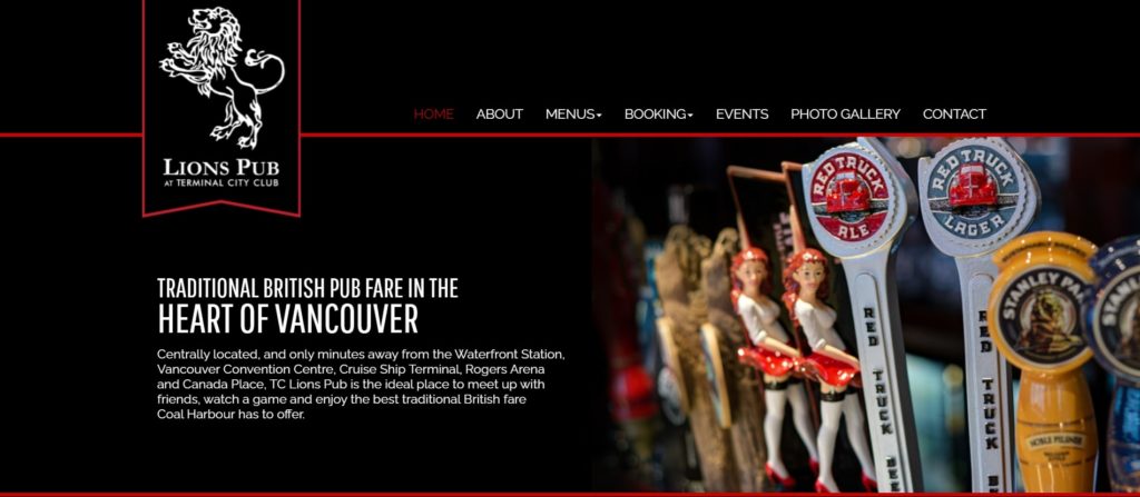 Lions Pub's Homepage
