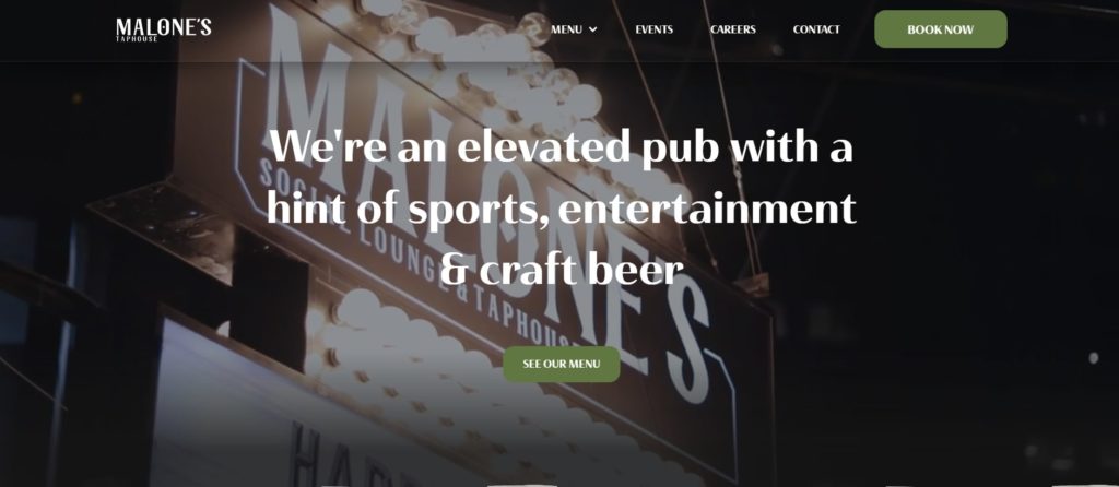 Malone's Taphouse's Homepage