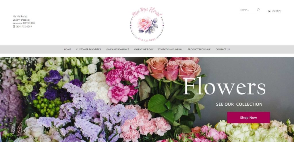 Mei Mei Florist's Homepage