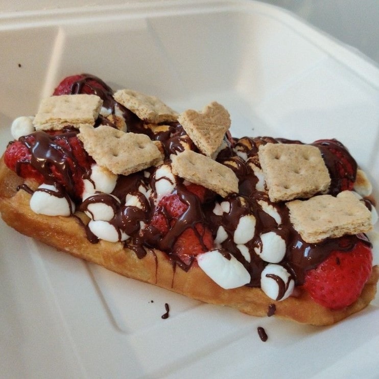 S’more Strawberry Waffle