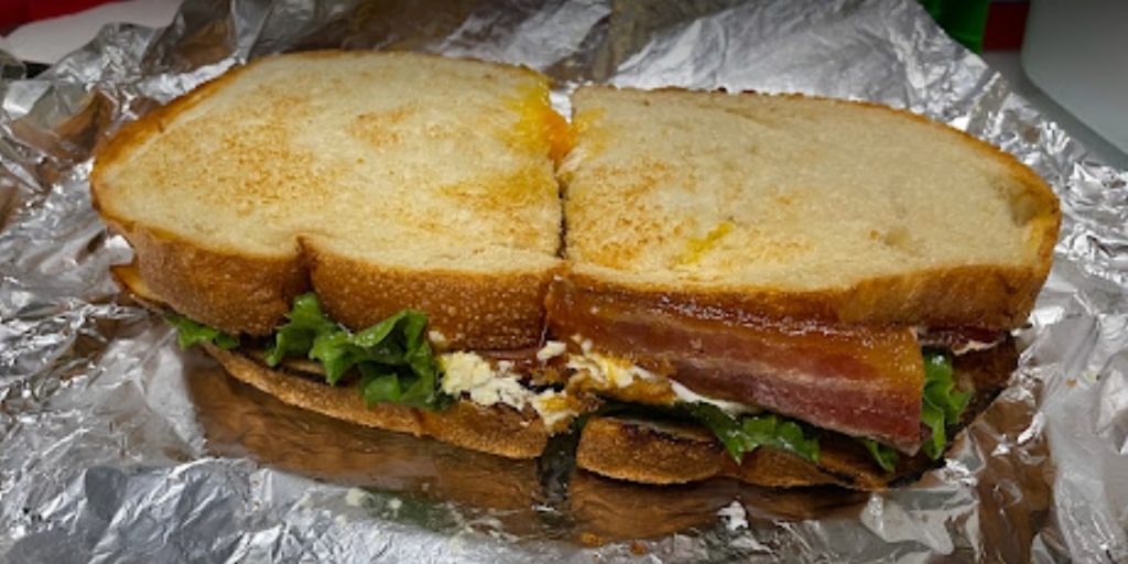 Sugar Catering's BLT breakfast sandwich